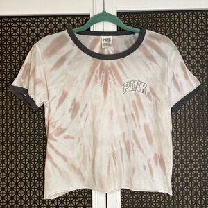 PINK Victorias Secret Short Sleeve Tye Dye Top
